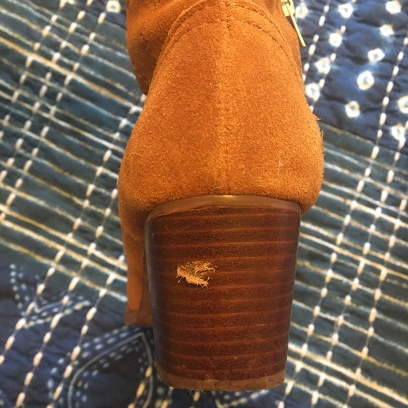 Final Markdown ~ Dolce Vita Orange / Tan Western Ankle Boots, Size 8 - Picture 3 of 7